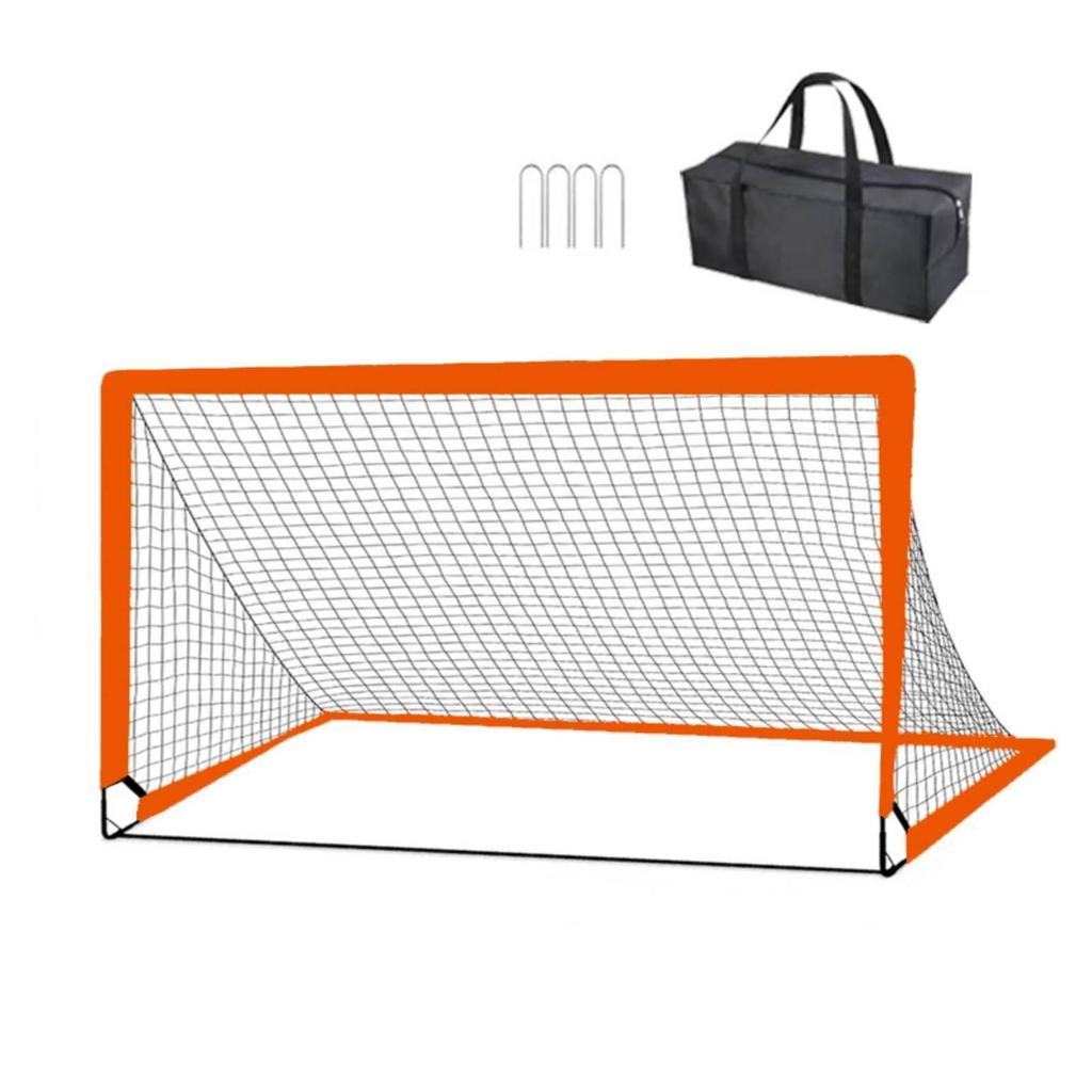 Portable Soccer Goal Fiberglass with Carry Bag Foldable for Children, Young