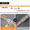 3MM Ultra-dünnes COB LED-Streifen 5V Bunt Dimmbar 3000K 4000K 6000K Hohe Dichte Flexibles Licht 400 LEDs für DIY Heimdeko Lampe