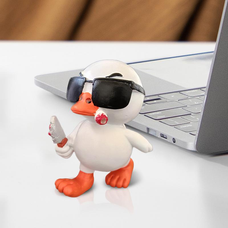 

Animal Figurines Home Decor Resin Duck Figurine Animal Statue Family Friends Housewarming Incense Holder Burner Ornament For CHINA