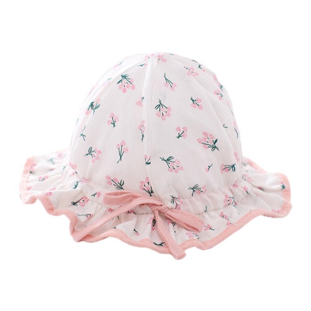 Drawstring Visors Baby Hat Lovely Bow Children Hat Cute Infant Hat  Girl