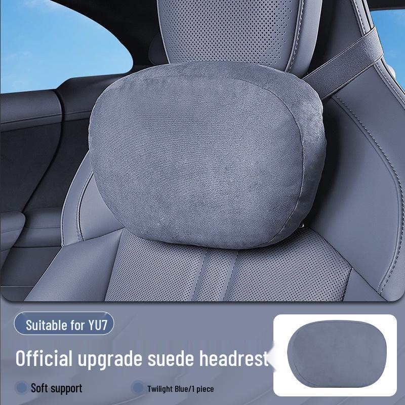 Xiaomi SU7/Ultra/YU7 Magnetic Headrest Neck & Lumbar Support Leather Cushion