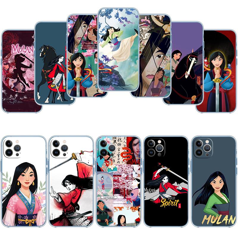 Princess Mulan Transparent Phone Case for Motorola Moto Edge 20 30 40 50 S30 Fusion Ultra Pro Neo Lite