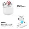 AHASTYLE PT60-4 3 Pair Ear Hooks for AirPods 4 Silicone Earbuds Tips Sport Ear Tips Replacement, Size: M