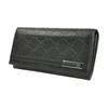 Gucci GG Embossed Black Leather Long Wallet For Unisex Daily Use