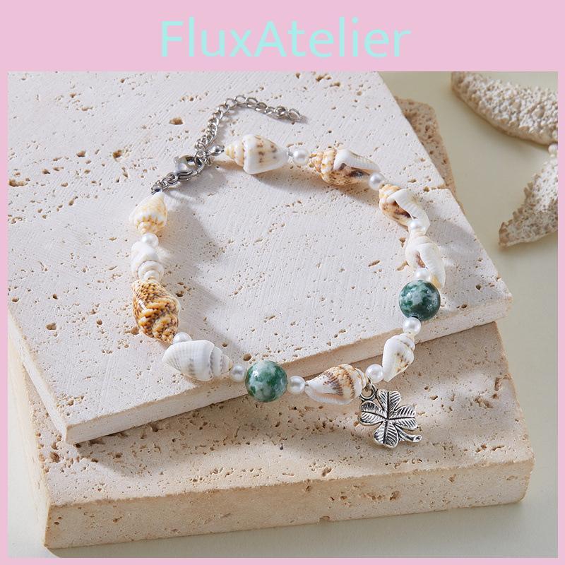 Shell Fish Tail Pendant Bracelets For Beachwear And Casual Wear
