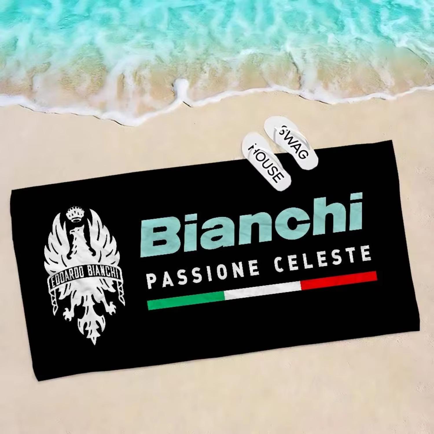 

Bike Logo B-Bianchi Brand Anime Beach Swimming Towel Soft Absorbent Washcloth Children s Gifts For Kids Travel Camping Gym W40*H60(CM)