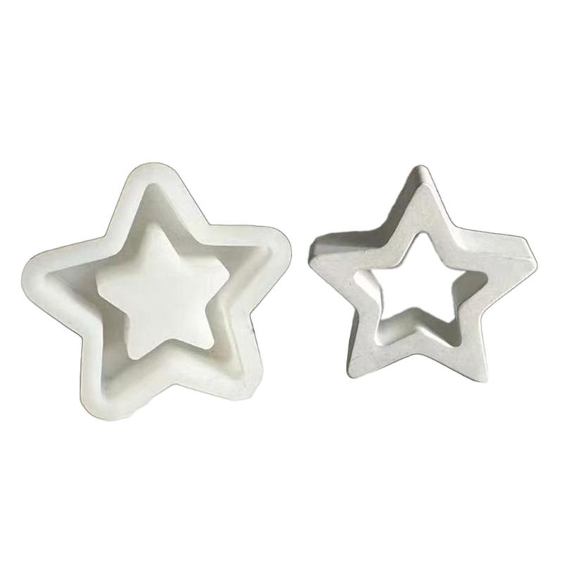 

Hollow Out Five-pointed Star Resin Silicone Mold for DIY Art Craft Gypsum Ornament Home Decor, Epoxy Resin Casting Mold S