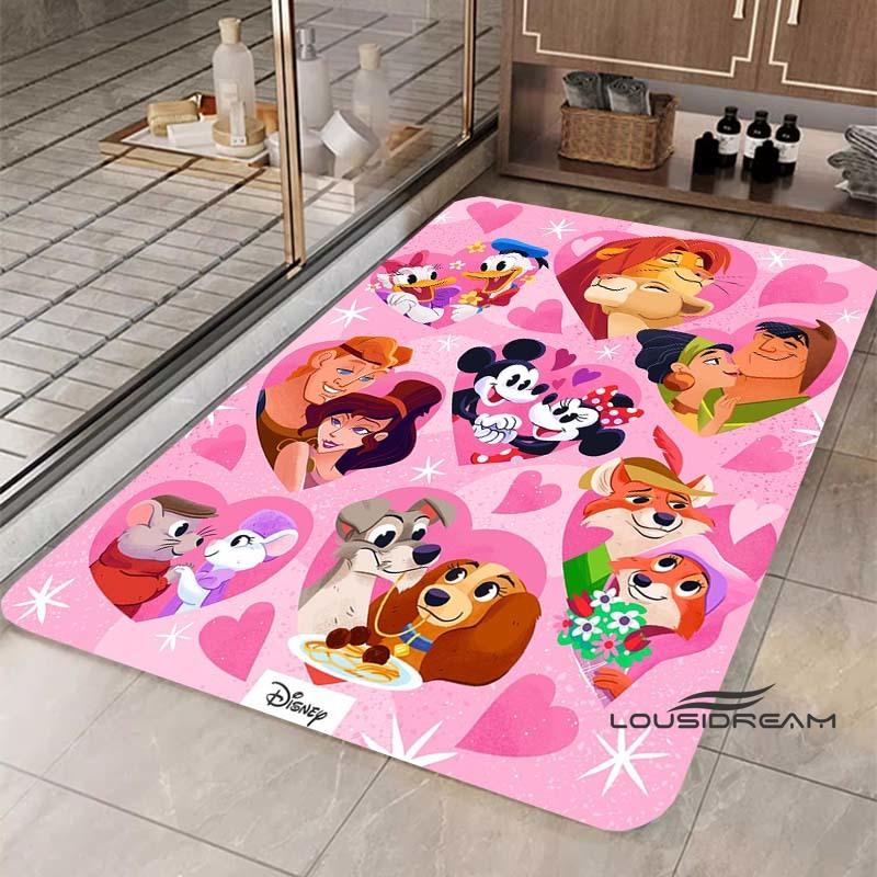 Cartoon Lady and the Tramp rug, suitable for bedroom, living room and other home décor, fluffy square rug, soft area rug, play