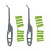 Silicone Caulk Smoothing Tool Kit 2pcs with Various Scraper Attachments