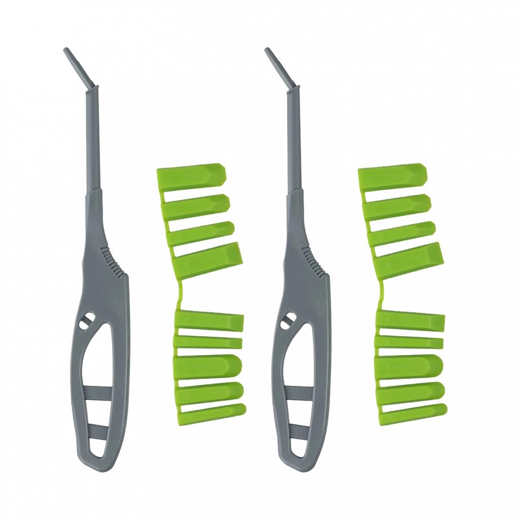 Silicone Caulk Smoothing Tool Kit 2pcs with Various Scraper Attachments