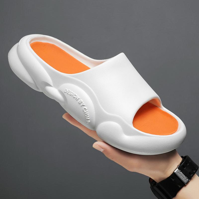 

2024 летние мужские и женские тапочки новые нескользящие сандалии для ходьбы повседневная пляжная обувь шлепанцы мягкая подошва парная обувь 36-37