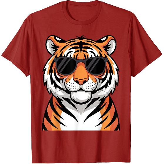 Tiger Costume for Men Women Boys Zoo Tiger Print Tiger Lover T-Shirt