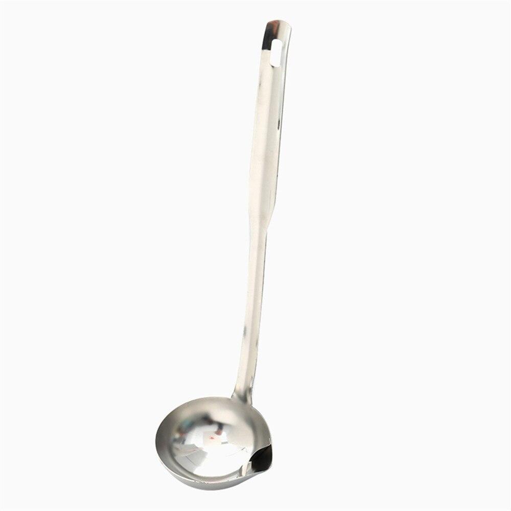 

Stainless Steel Colander Spoon Soup Colander Kitchen Soup Gravy Oil Soup Fat Separator Ladles Skimmer Spoon Soup Colander