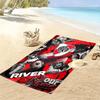 Name Benutzerdefinierter River Plate Druck Strandtuch, Großes Weiches Schnelltrocknendes Handtuch für Strand Camping Schwimmen