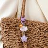 5Pcs Keychain Soft Expression Cloud Glitter Star Charm Key Chain Pendant with Alloy Buckle Schoolbag Decoration