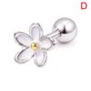 Blumen-Helix-Tragus-Knorpel-Piercing-Ohrstecker-Ohrring aus Edelstahl