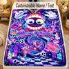 Flannel BlanketThe Amazing Digital Circus Custom Name Text Personalized Soft Warm Throw Blanket Home Decor Gift