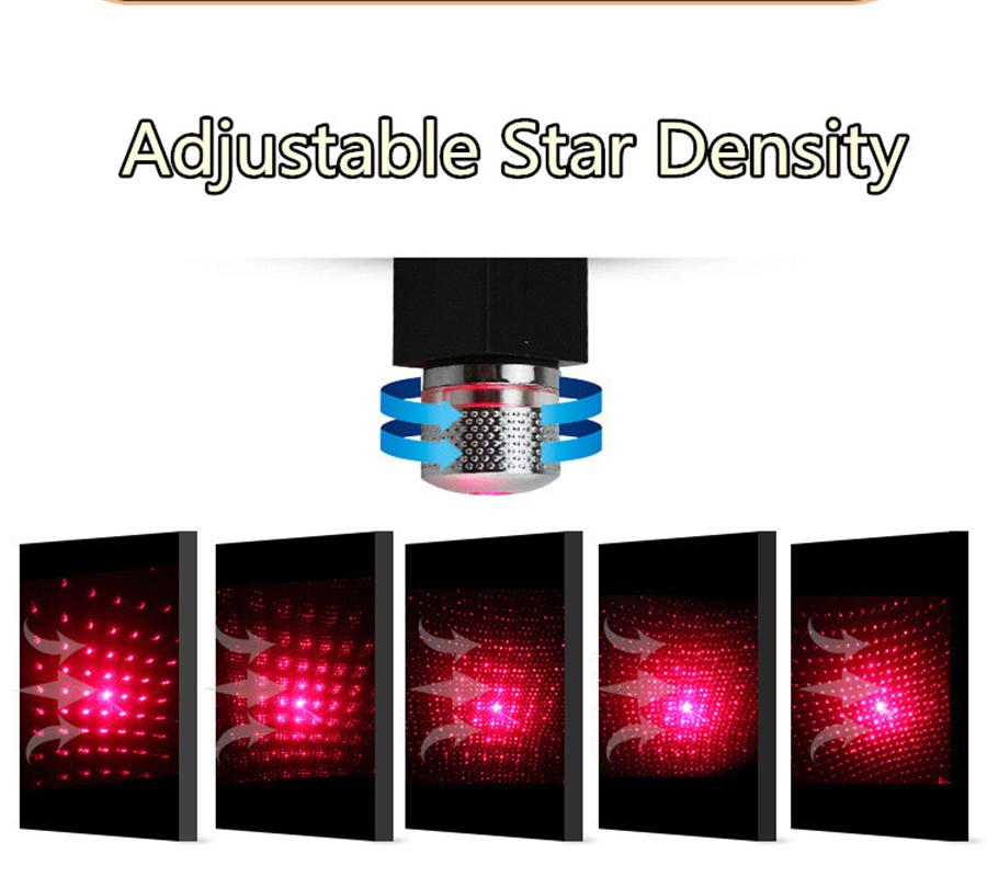 Car Instrument Roof Led Night Light Decoration Atmosphere Starry Lamp Usb Plug