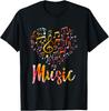 Musician Gift Musical Instrument Music Notes Treble Clef T-Shirt Small