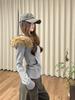 Women's Long Sleeve Hoodie Zip Up Faux Fur Collar Sweatshirt Slim Fit Casual Jacket