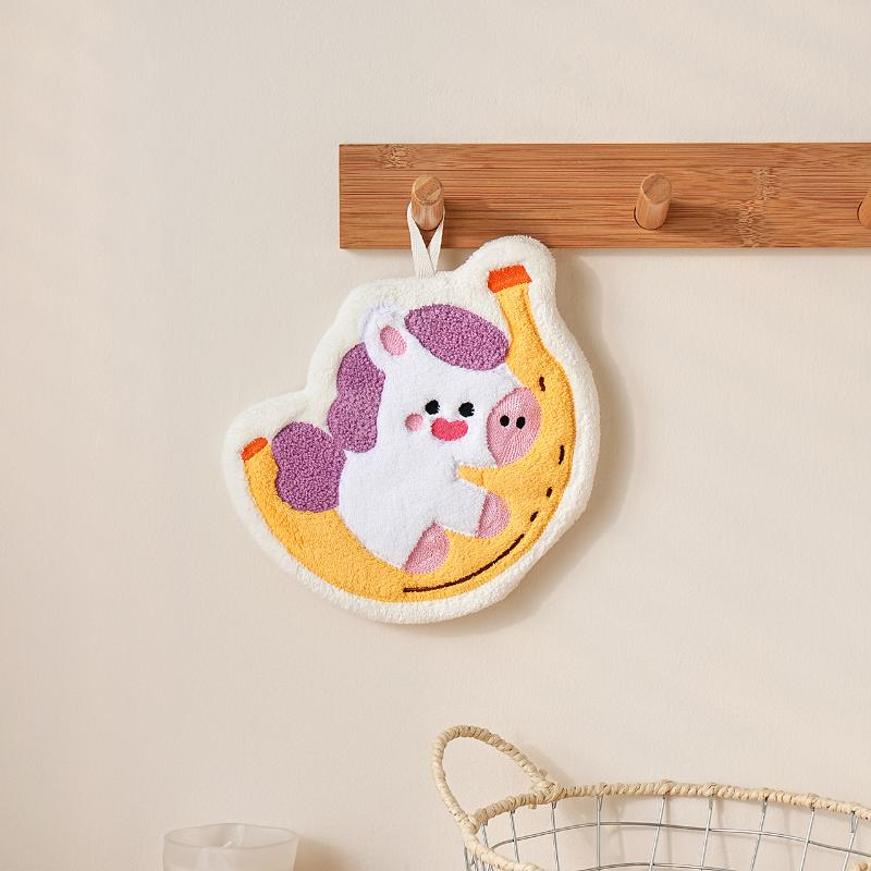 

Подвесное Счастливой Лошадью Полотенце для Рук Утолщенное Декоративное Полотенце из Кораллового Флиса Супер Впитывающее Мягкая Ткань для Платка Праздничный Подарок A2