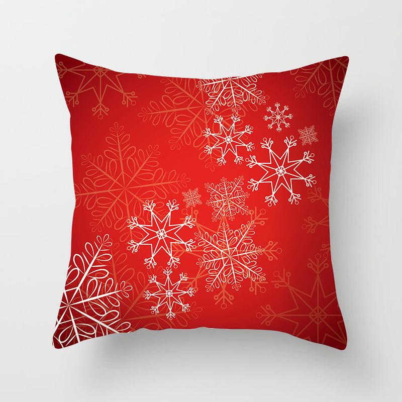 Merry Christmas and Happy New Year Decorative Pillow Cover Sofa Car Office Seat Cushion  Bedroom Room Home Decoration