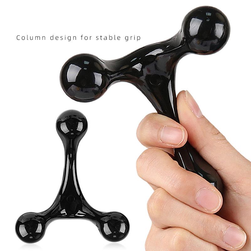 Arch Body Massager Handheld Health Balance Three Ball Back Massage Stick Relax Acupressure Health Massage Tool