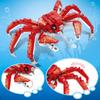 Sea World Bausteinspielzeug Hai Hummer Wasserlebewesen DIY Zusammengebautes Bausteinspielzeug Kreatives Weihnachtsgeschenk für Kinder