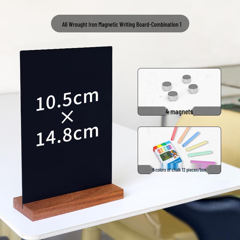 Magnetic Iron Art Mini Blackboard Photo Clip Display Stand