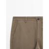 Masimodutti Slim Fit Micro Textured Pants