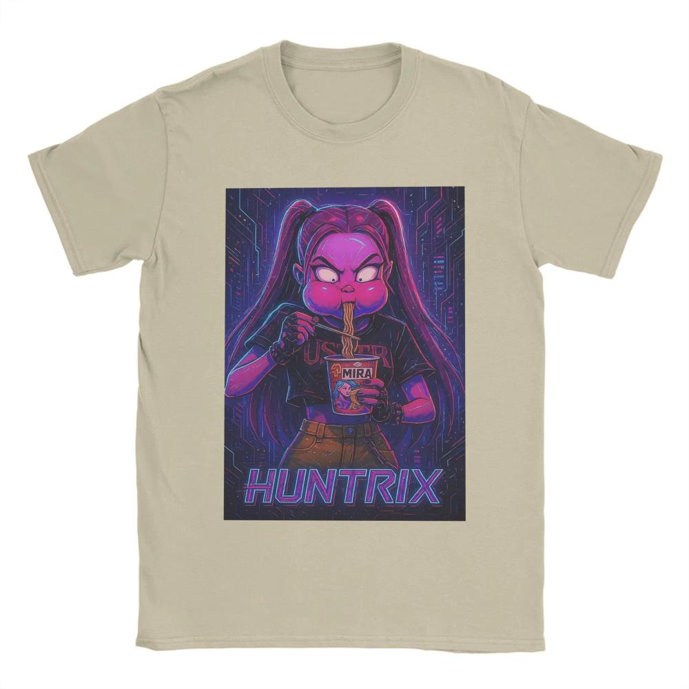 Funny Huntrix K Pop Demon Hunters Men's Women Printed T Shirts Awesome Tees Short Sleeve Crew Neck T-Shirts Cotton 3XL Clothing
