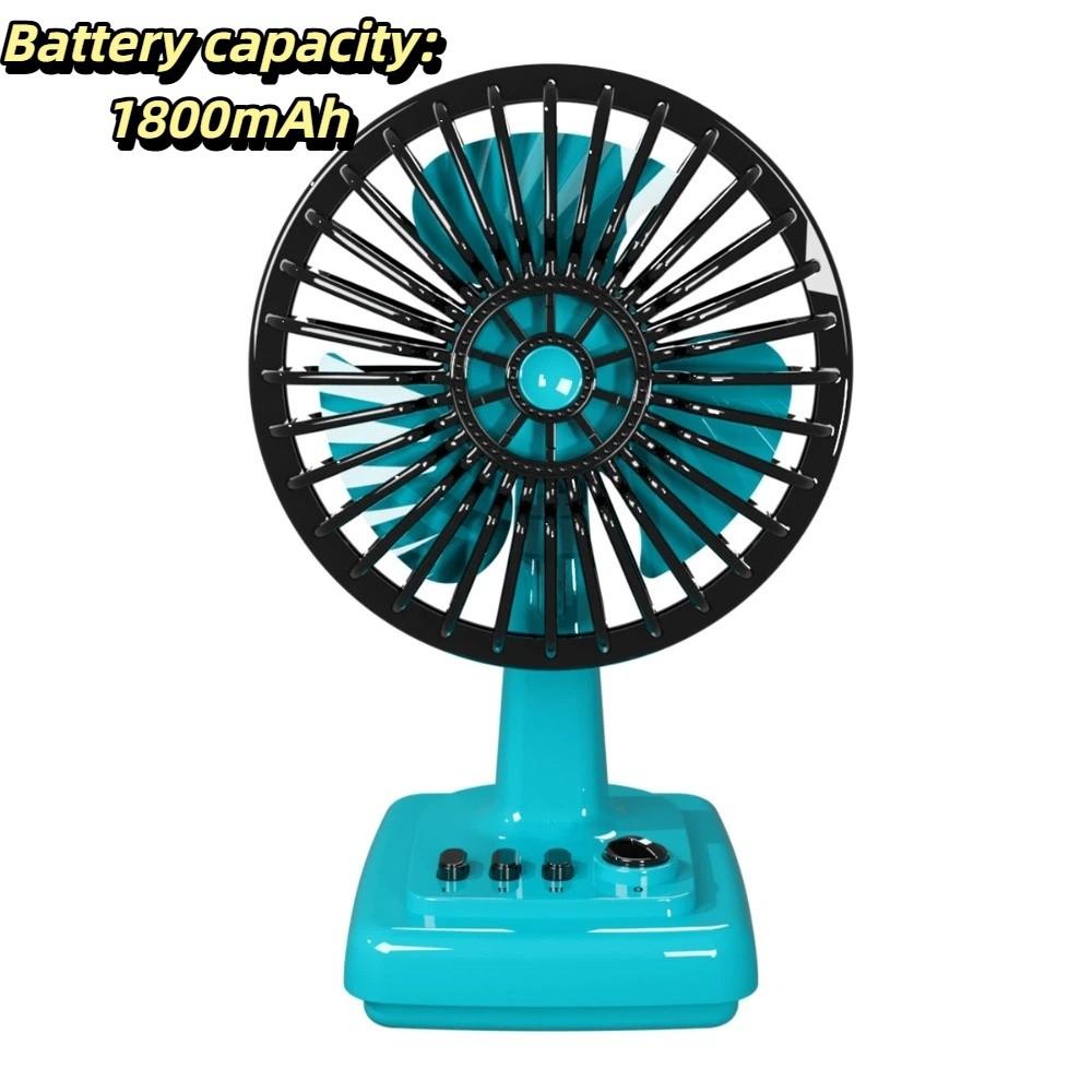 Portable Portable Mini Electric Fan Rechargeable Retro Cream Fan Daily Cooling