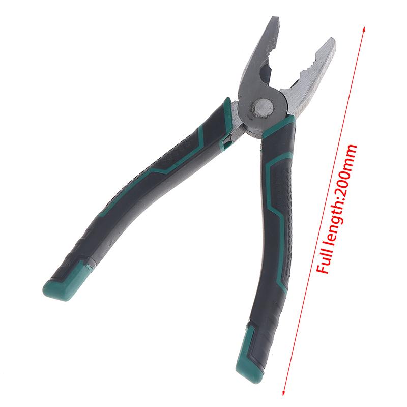 6/8 Inch Steel Wire Pliers Multifunctional Pointed Nose Pliers Diagonal Pliers Crimper Cutter Diy Multi-Tool Hand Tools