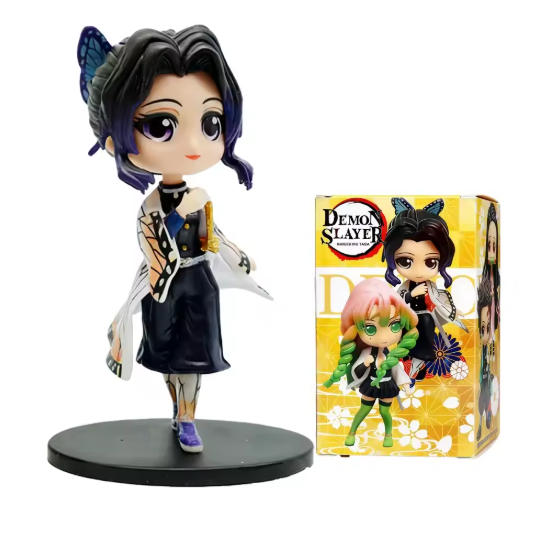 Anime 15Cm Demon Slayer Figure Nezuko Tanjirou Zenitsu Inosuke Kyoujurou Giyuu Kawaii Qposket Pvc Model Toys Children Gift