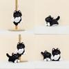 Adorable Miniature Black Cat Plush Pendant Perfect For Keychains And Bags