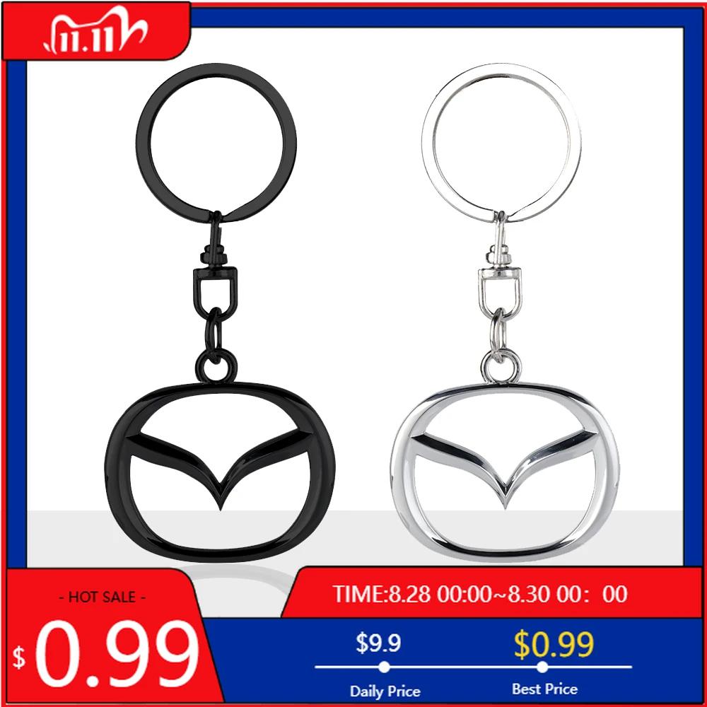 2025 Gorący 1 szt. 3D Metalowy Brelok do Kluczy z Emblematem Stylizacyjnym Samochodu Akcesoria do Kluczy dla Mazda MS 3 5 Axela CX-5 CX-3 CX-9 Demio RX7 MS 323 At