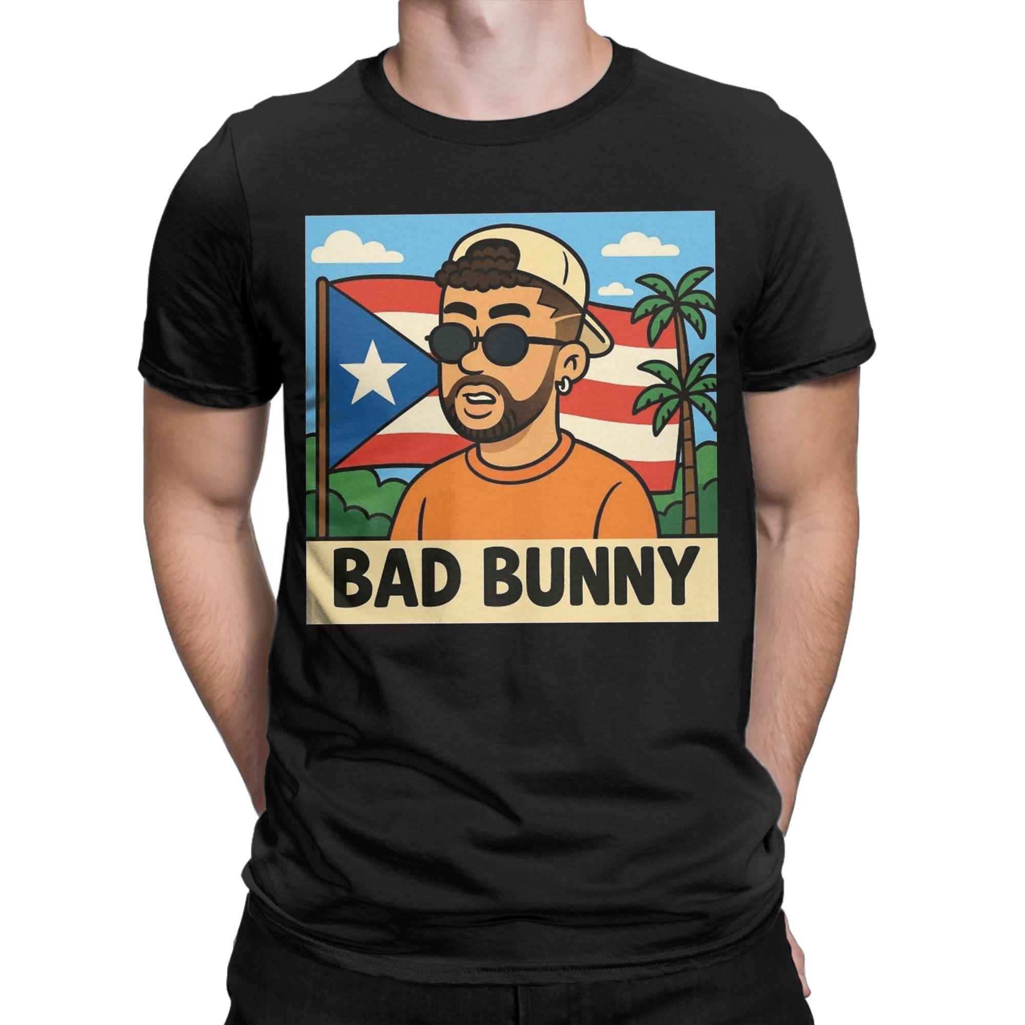 

Art Bad Bunny Debi Tirar Mas Fotos T Shirts for Men Cotton Funny T-Shirt O Neck Tees Short Sleeve Clothes Printed - Men s Su... 5XL різнокольоровий