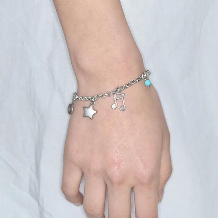 Star Mix Bracelet Silver
