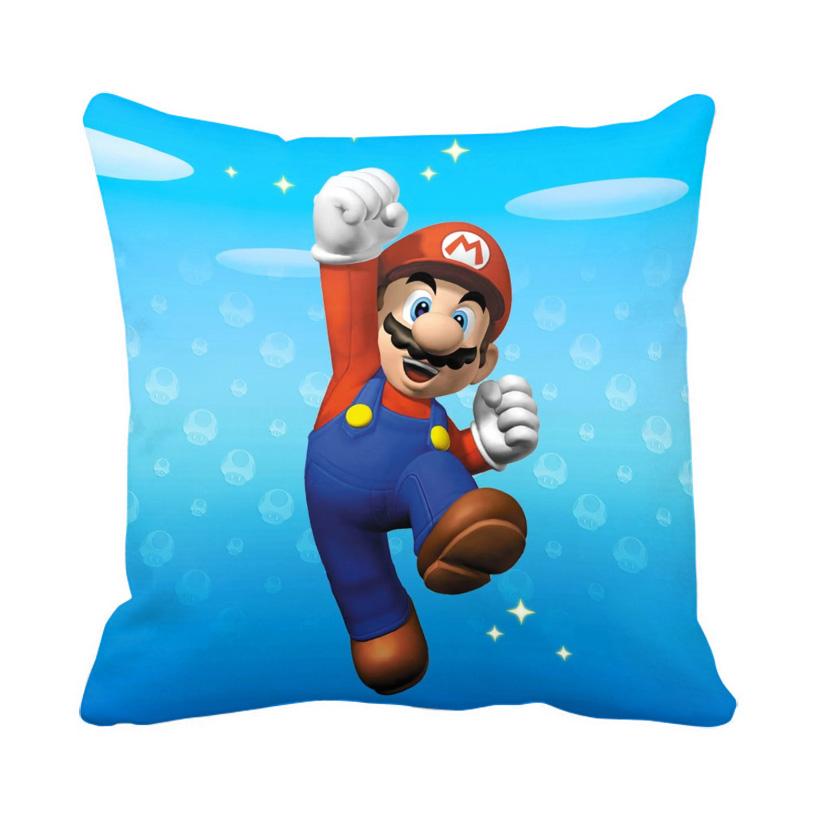 Mario Decorative Pillowcases 40X40 Cushion Covers For Bed Pillows Cushion Cover 45*45 Pilow Cases Pillowcase Car Decoration Sofa