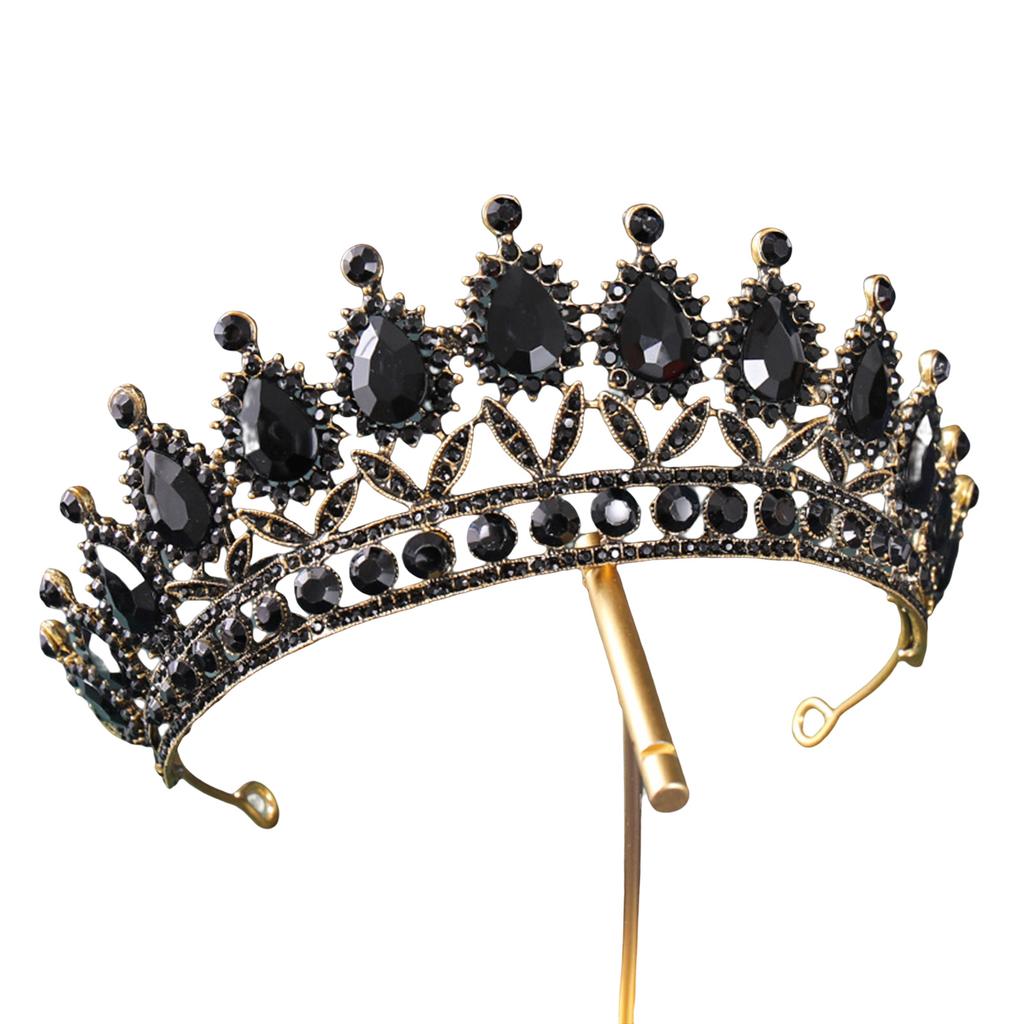Full Crystal Rhinestones Crown Wedding Bride Tiara Glittering Headdress For Bride Bridesmaid Princess Costume Hair Accessories