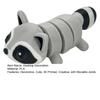 DYS 3D Printed Raccoon Figurine Decoration with Movable Joints, Cute Articulated Animal Desktop Ornament, Stress Relief Toy for Home Office