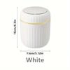 1pc Press-down Mini Trash Can, Compact Desktop Waste Paper Basket