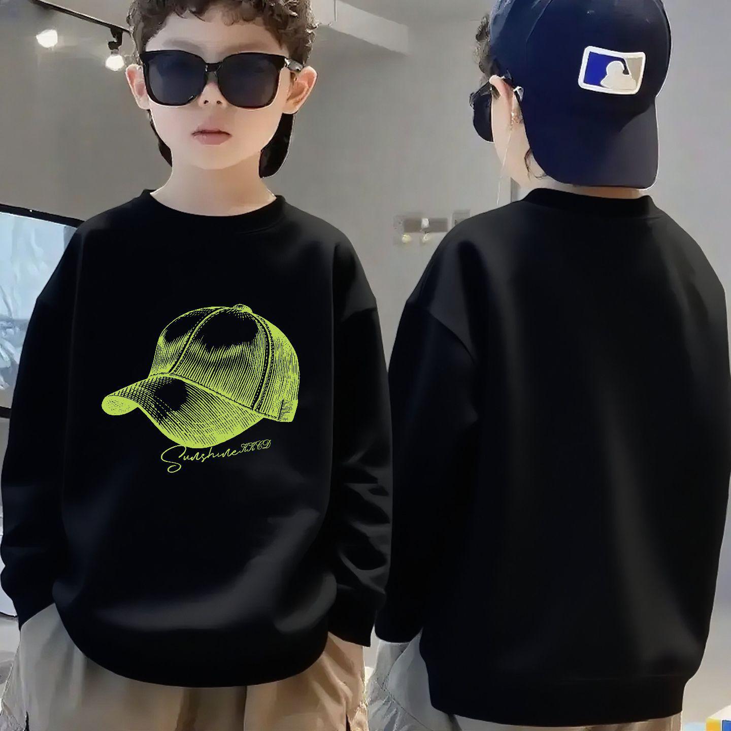 

Boys Fleece Sweatshirt - Long Sleeve Sports Pullover for Spring & Autumn 170cm (85-110 lbs)