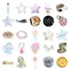 50 Sheets Star INS Style Cute Artistic Decorative Stickers for Scooters, Notebooks, Desktops, DIY Projects