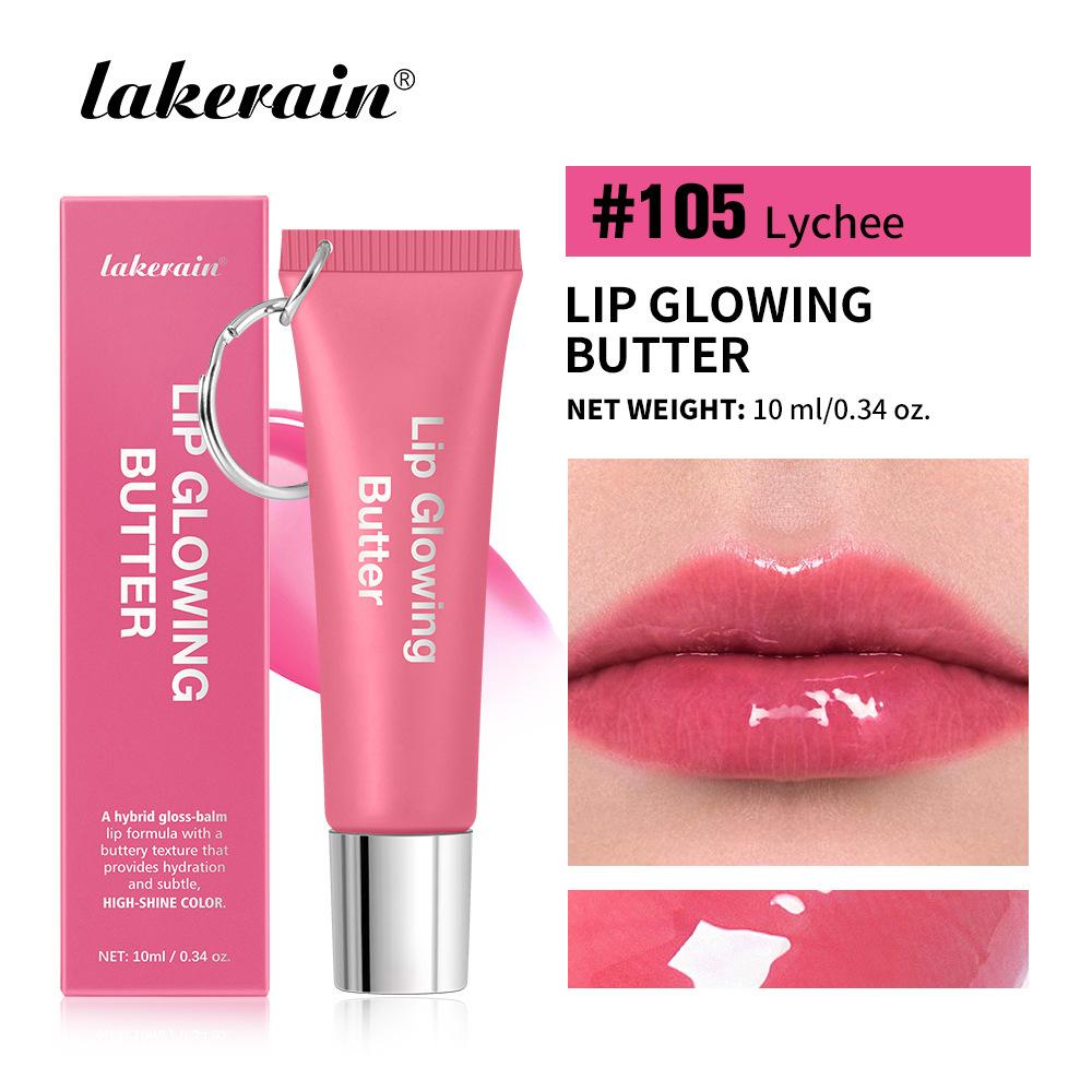Lip Gloss Lip Oil Plumper Long Lasting Keychain Glowing Butter Moisturizing Pink Nourishing Makeup Care Hydrating Lipstick