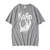 Summer Korn Band The Graphic T-Shirt Men Women Retro Nu Metal Rock Oversized Streetwear Cotton