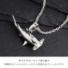 [Shinjuku Gin no Kura] 3D Hammerhead Shark Pendant Top, Charm, Silver 925, No Chain, Shark, Hammerhead Shark, Ocean, Marine, Men's