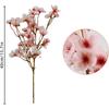 40cm Pink Artificial Cherry Blossom Flower Silk Peach Flowers Fake Plants Arrangement for DIY Garden Home Wedding Party Decor