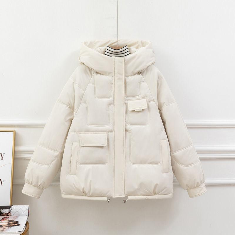 

blue cotton-padded clothes women s new fashion bread clothes autumn and winter warm jacket thickened cotton-padded jacket tide M recommends below 57.5kg белый