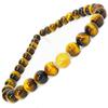 Rosary Beads Necklace with a Choice of Length Dragon Large 12mm Beads 14mm Beads Power Stone Natural Stone Necklace Tiger Eye [OMAMORI-DO] & Men's